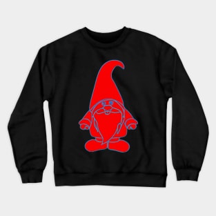 Red Neon Gnome Crewneck Sweatshirt